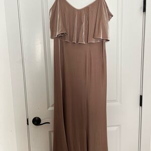 Elegant Tan Women's Dress